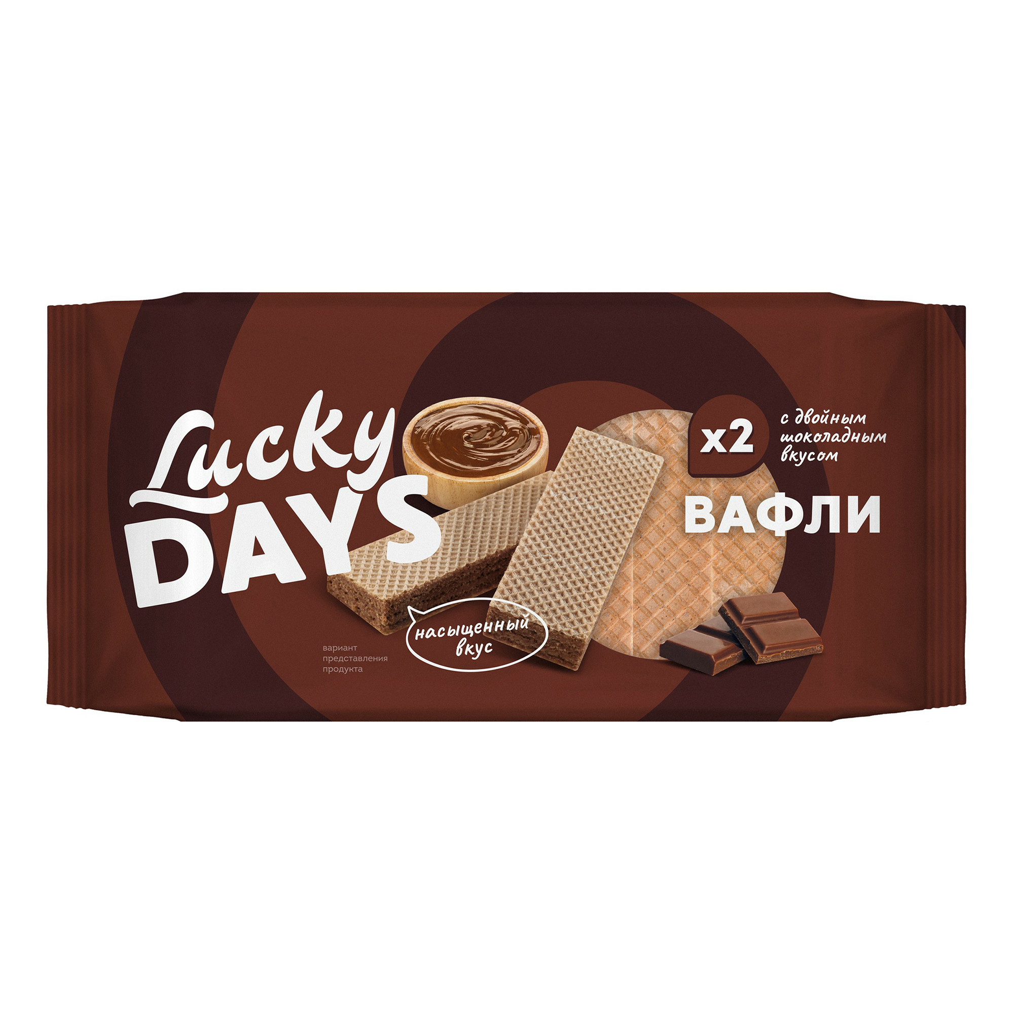 фото Вафли lucky days со вкусом шоколада 200 г