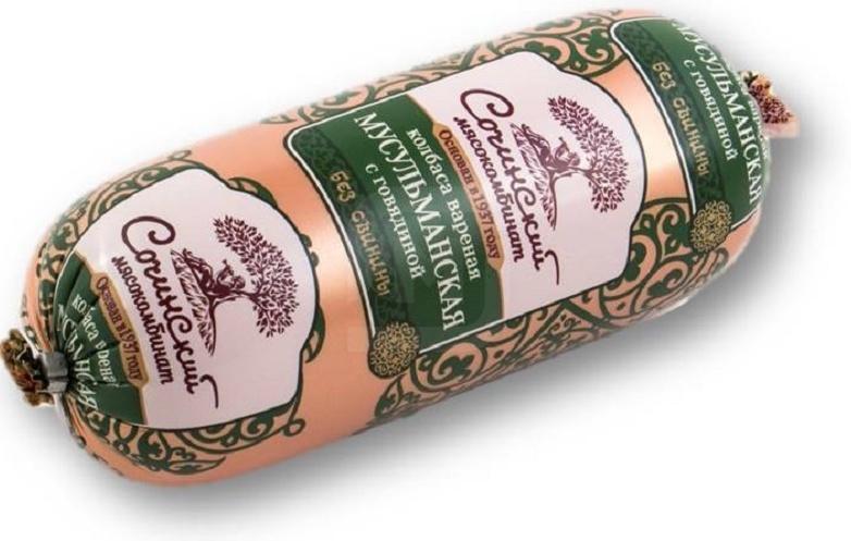 

Колбаса Сочинский Мясокомбинат Мусульманская с говядиной вареная