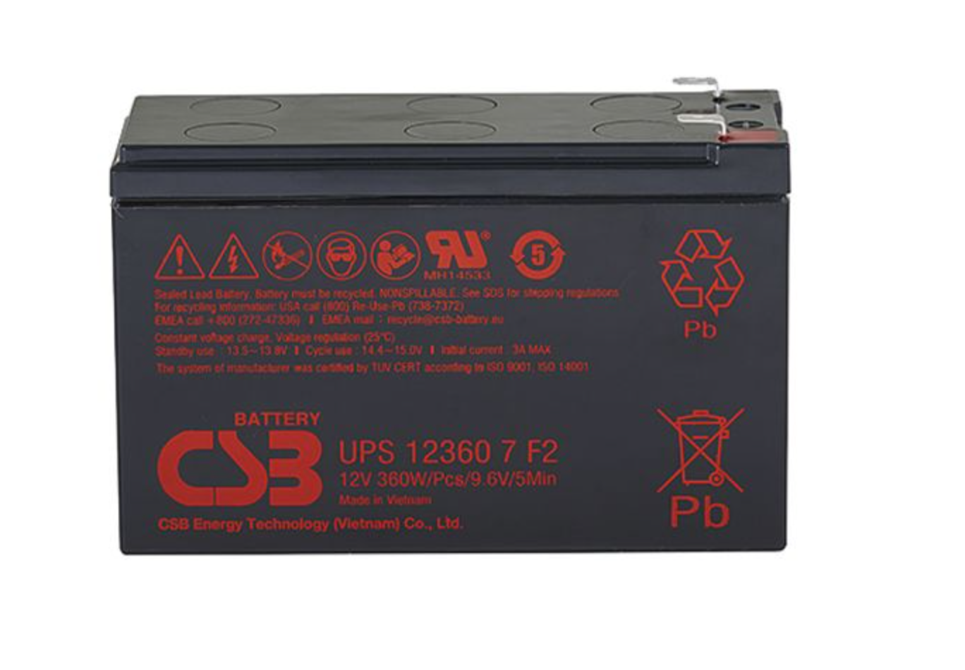 Аккумуляторная батарея CSB UPS123607 F2