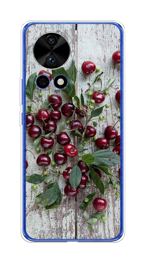 

Чехол на Huawei Nova 12 Pro "Вишня", Бордовый;зеленый;серый, 6123150-1