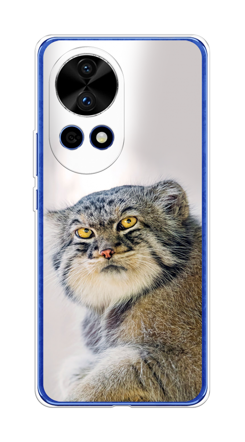 

Чехол на Huawei Nova 12 Pro "Кот манул 1", Серый;белый;желтый, 6123150-1