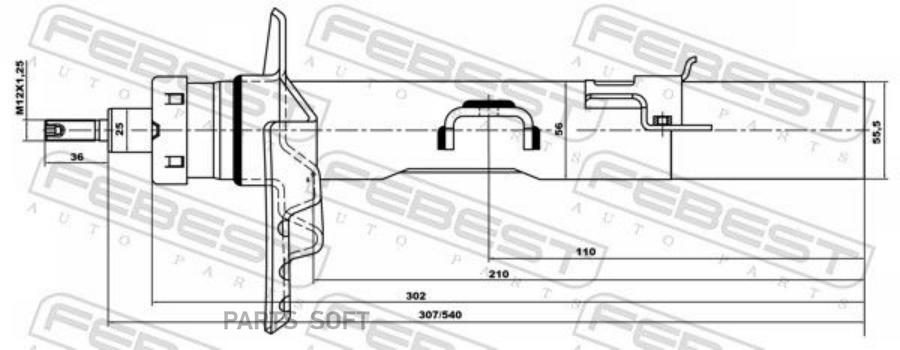 

Амортизатор подвески FEBEST 29664167RL