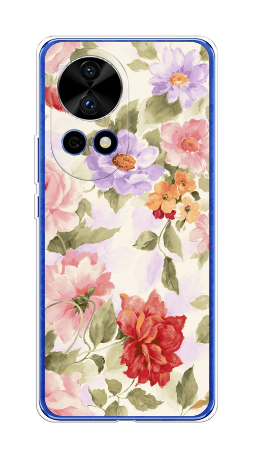 

Чехол на Huawei Nova 12 Pro "Акварельные пионы", Розовый;бежевый, 6123150-1