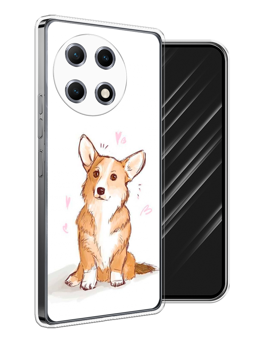 

Чехол Awog на Tecno Camon 30S "Корги любовь", Бежевый;белый, 309650-1