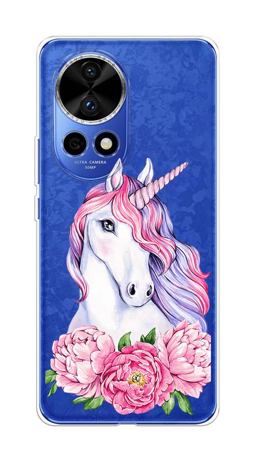 

Чехол на Huawei Nova 12 Pro "Единорог с пионами", Розовый;белый;зеленый, 6123150-1
