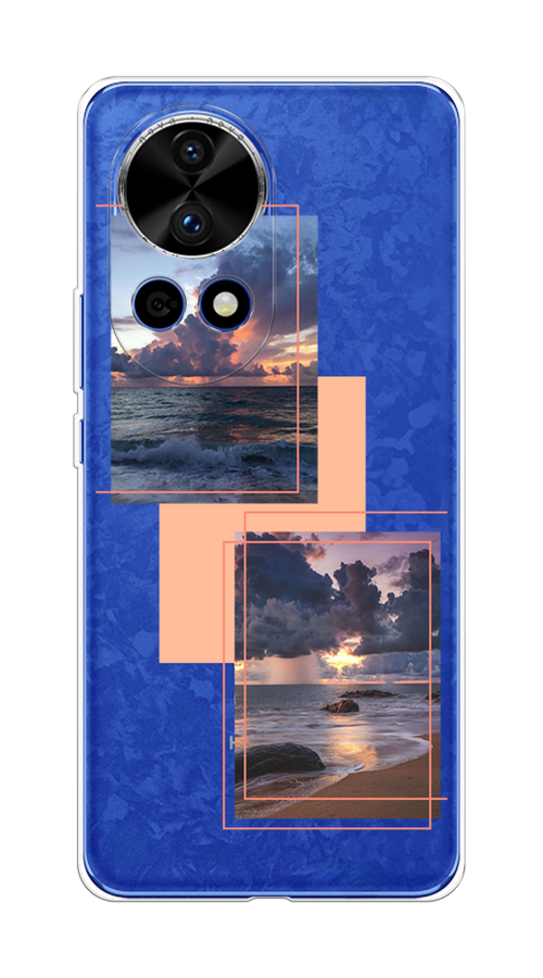 

Чехол на Huawei Nova 12 Pro "Sky collage", Розовый;прозрачный;синий, 6123150-1