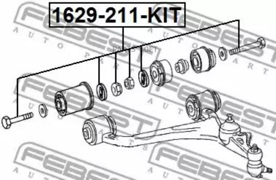 

FEBEST Болт FEBEST 1629-211-KIT