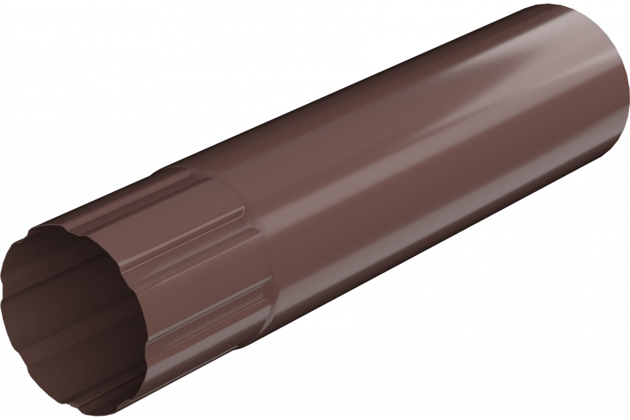 Технониколь Металлическая водосточная система, труба d 90 мм, 1 м.п., коричневый TN617468