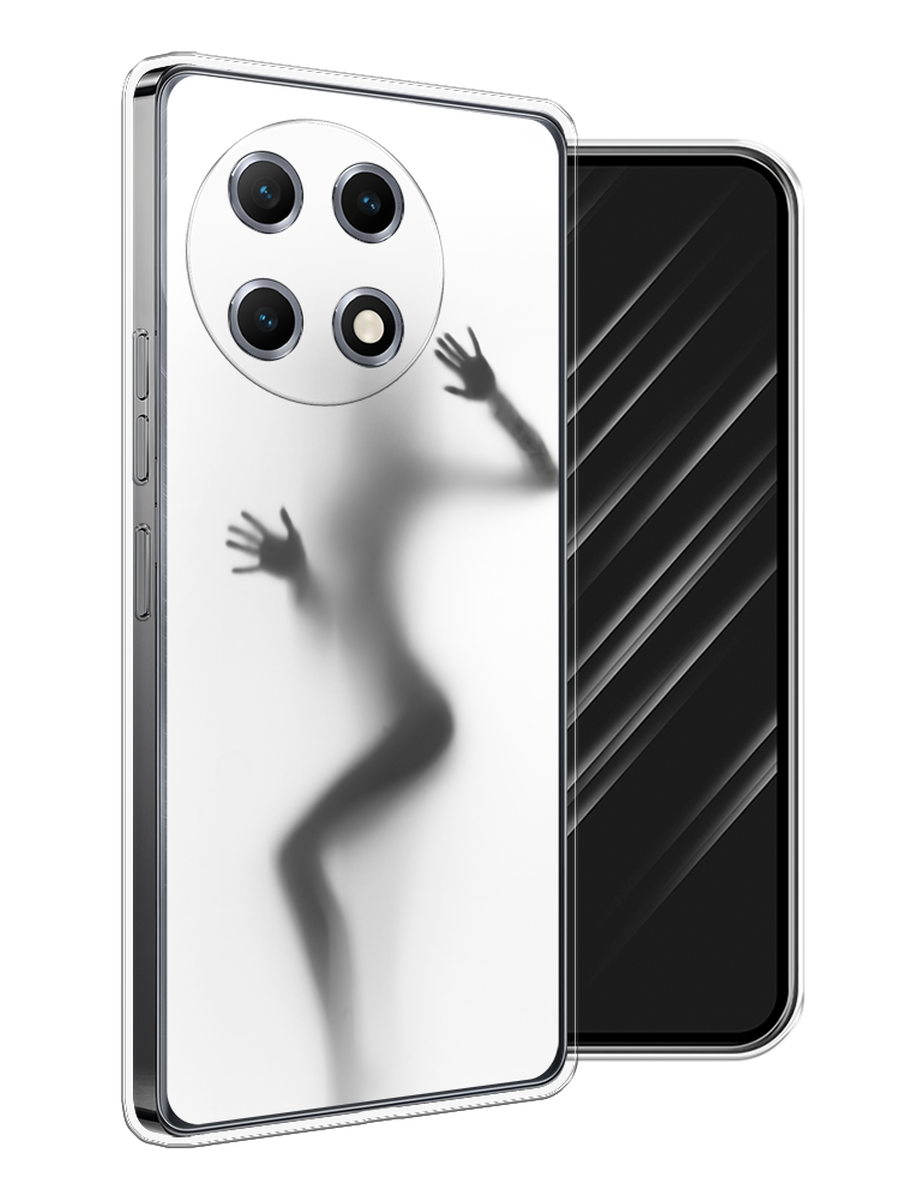 

Чехол Awog на Tecno Camon 30S "Девушка в душе", Серый;белый;черный, 309650-1