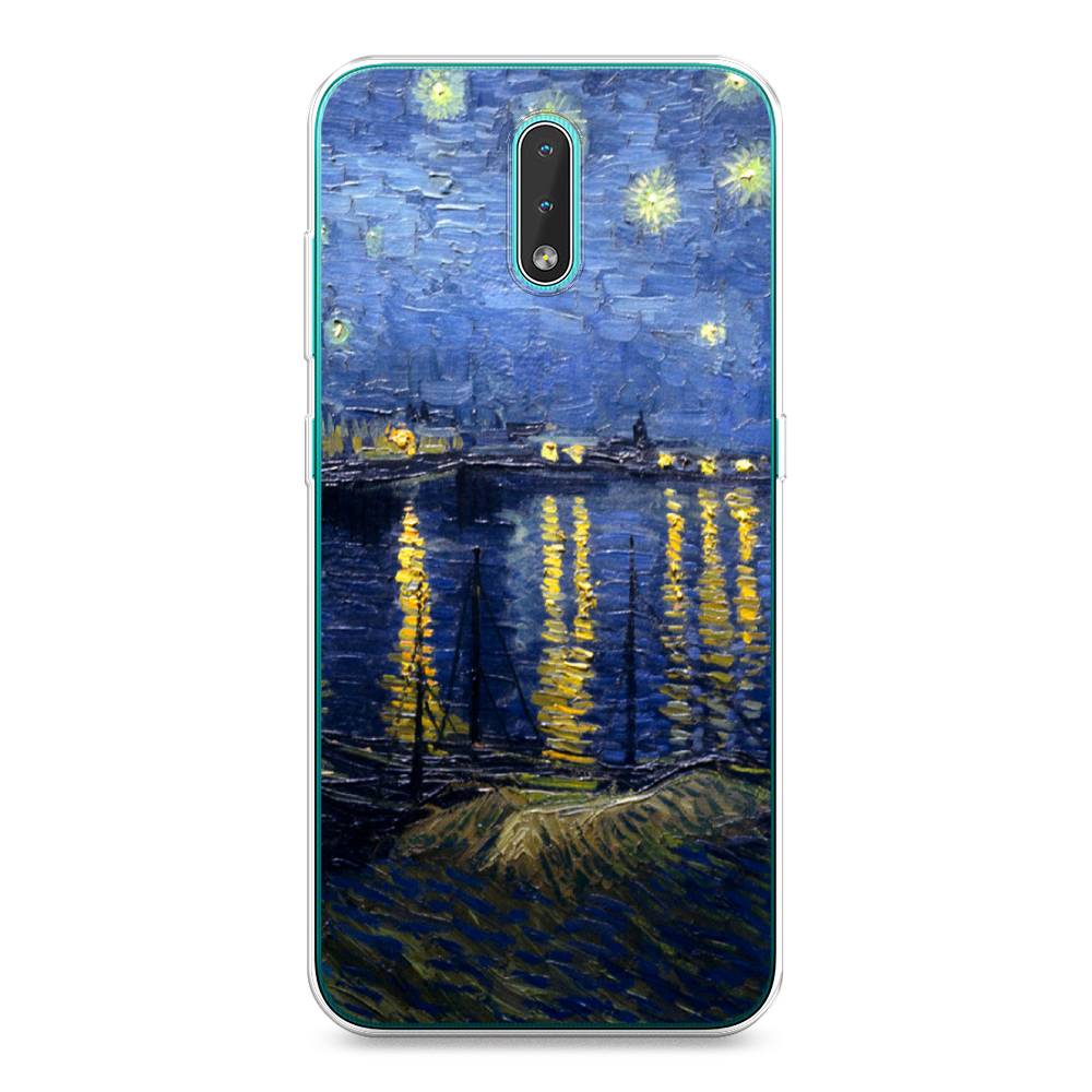 

Чехол на Nokia 2.3 "Звездная ночь над Роной", Синий;желтый, 123250-4