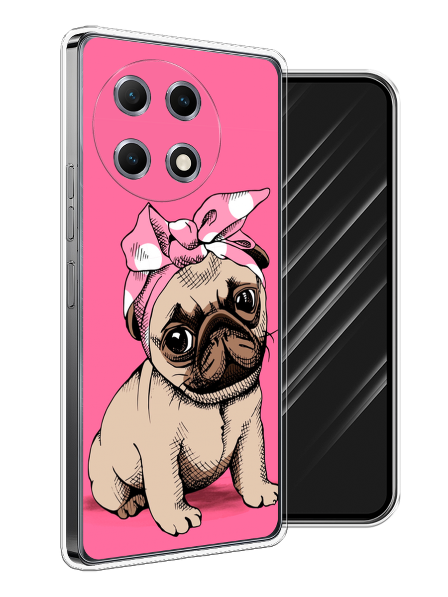 

Чехол Awog на Tecno Camon 30S "Dog Pin-Up", Розовый;бежевый, 309650-1