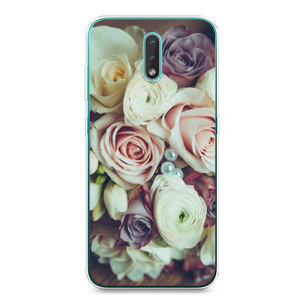 

Чехол на Nokia 2.3 "Свадебный букет", Белый;фиолетовый, 123250-2