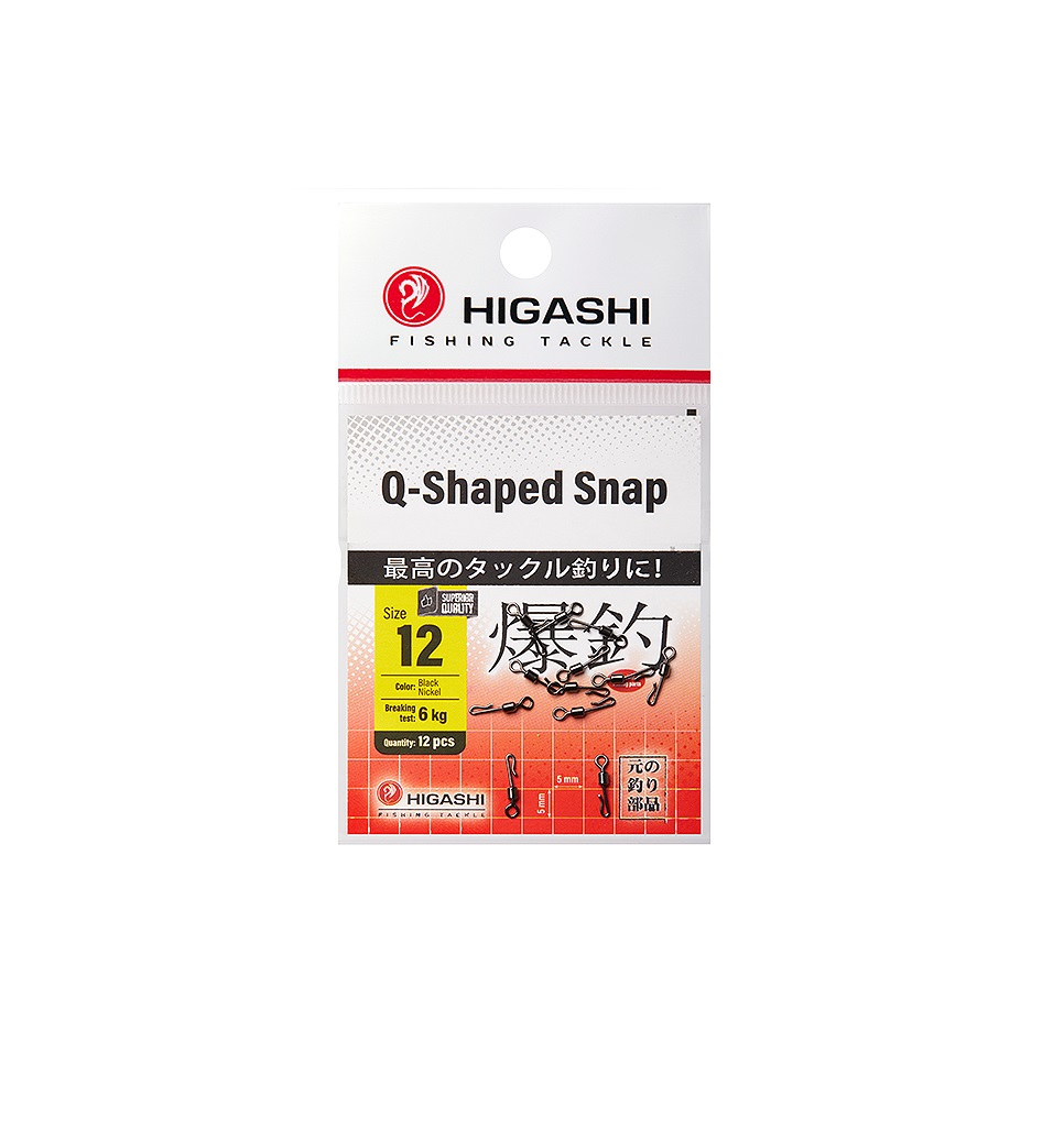 Карабин с вертлюгом HIGASHI Q Shaped Snap 12 664₽