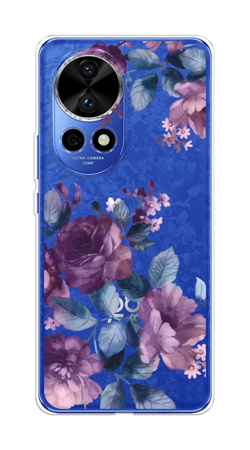 

Чехол на Huawei Nova 12 Pro "Purple Blossoms", Синий;фиолетовый, 6123150-1