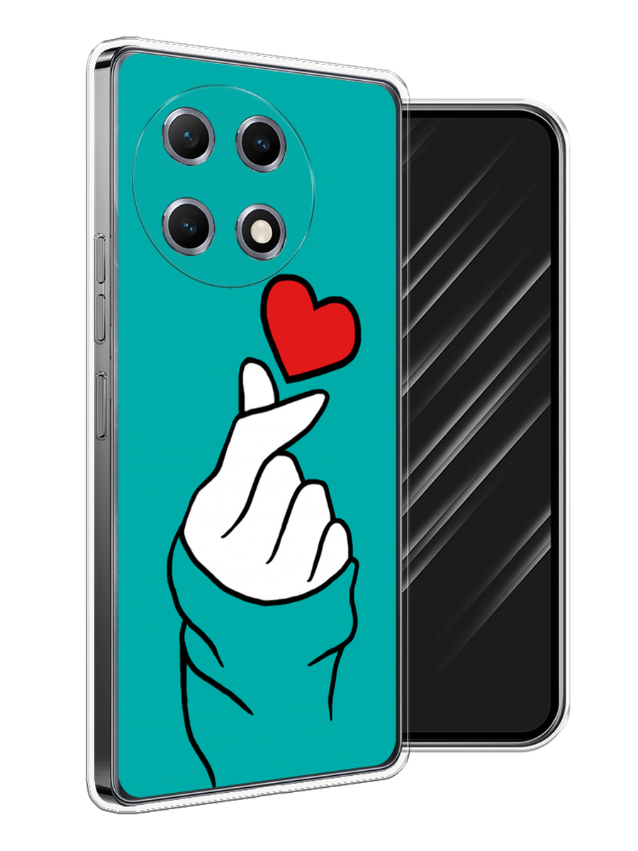 

Чехол Awog на Tecno Camon 30S "Маленькое сердечко", Голубой;белый;красный, 309650-1