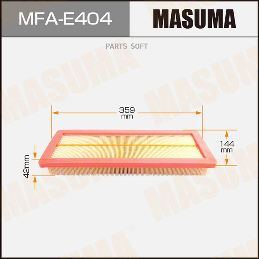 

Фильтр возд.PEUGEOT 207, 308, 3008 1.6 06 => Masuma MFAE404