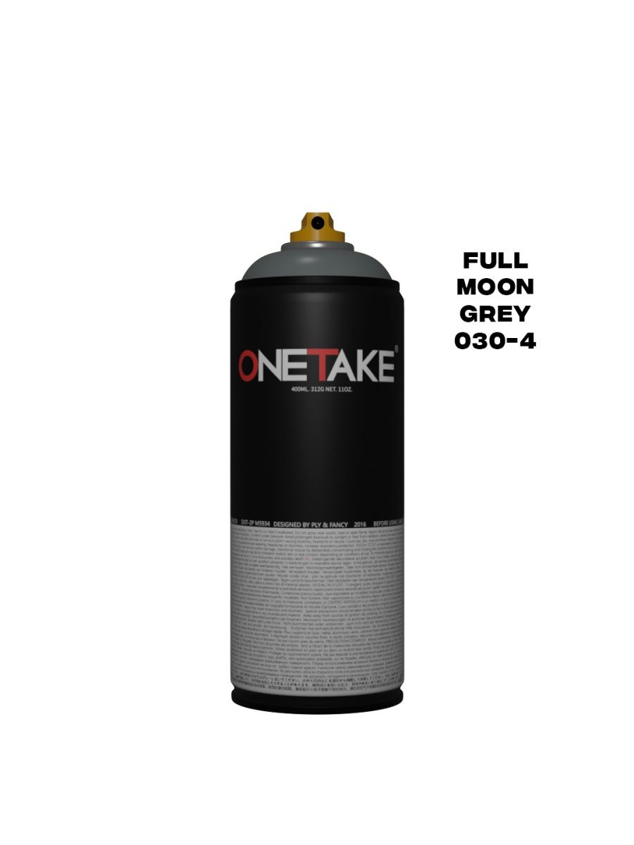 Аэрозольная краска One Take 400 мл Full Moon Grey серая