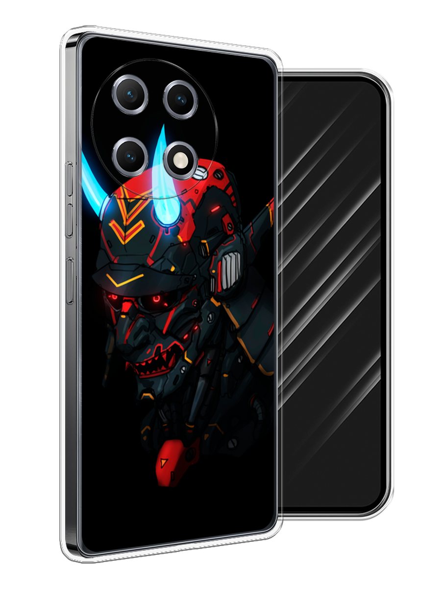

Чехол Awog на Tecno Camon 30S "Неоновый самурай", Черный;красный;голубой, 309650-1