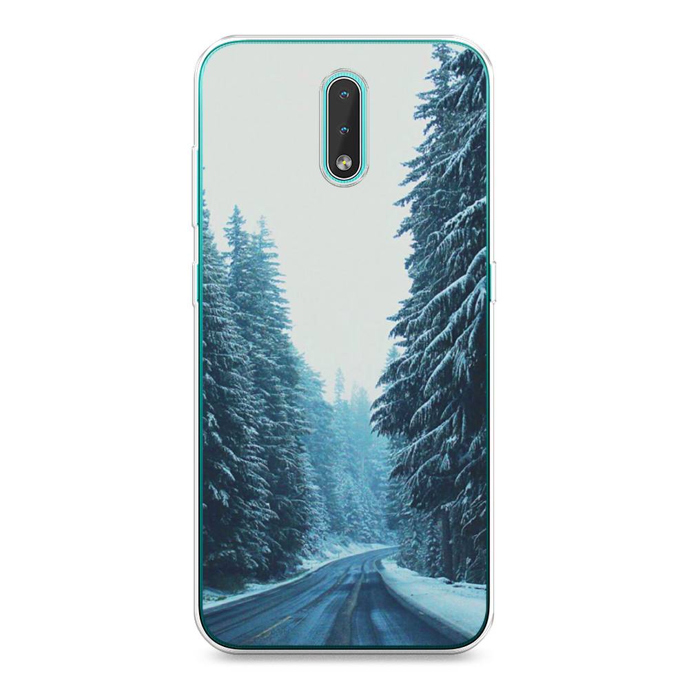 

Чехол на Nokia 2.3 "Зима 9", Бежевый;голубой;черный, 123250-2