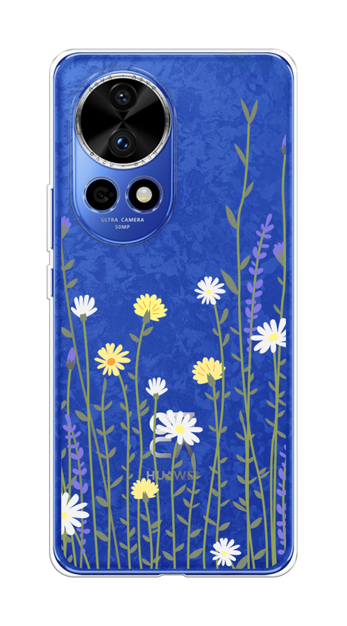 

Чехол на Huawei Nova 12 Pro "Ромашка и лаванда", Зеленый;желтый;прозрачный, 6123150-1