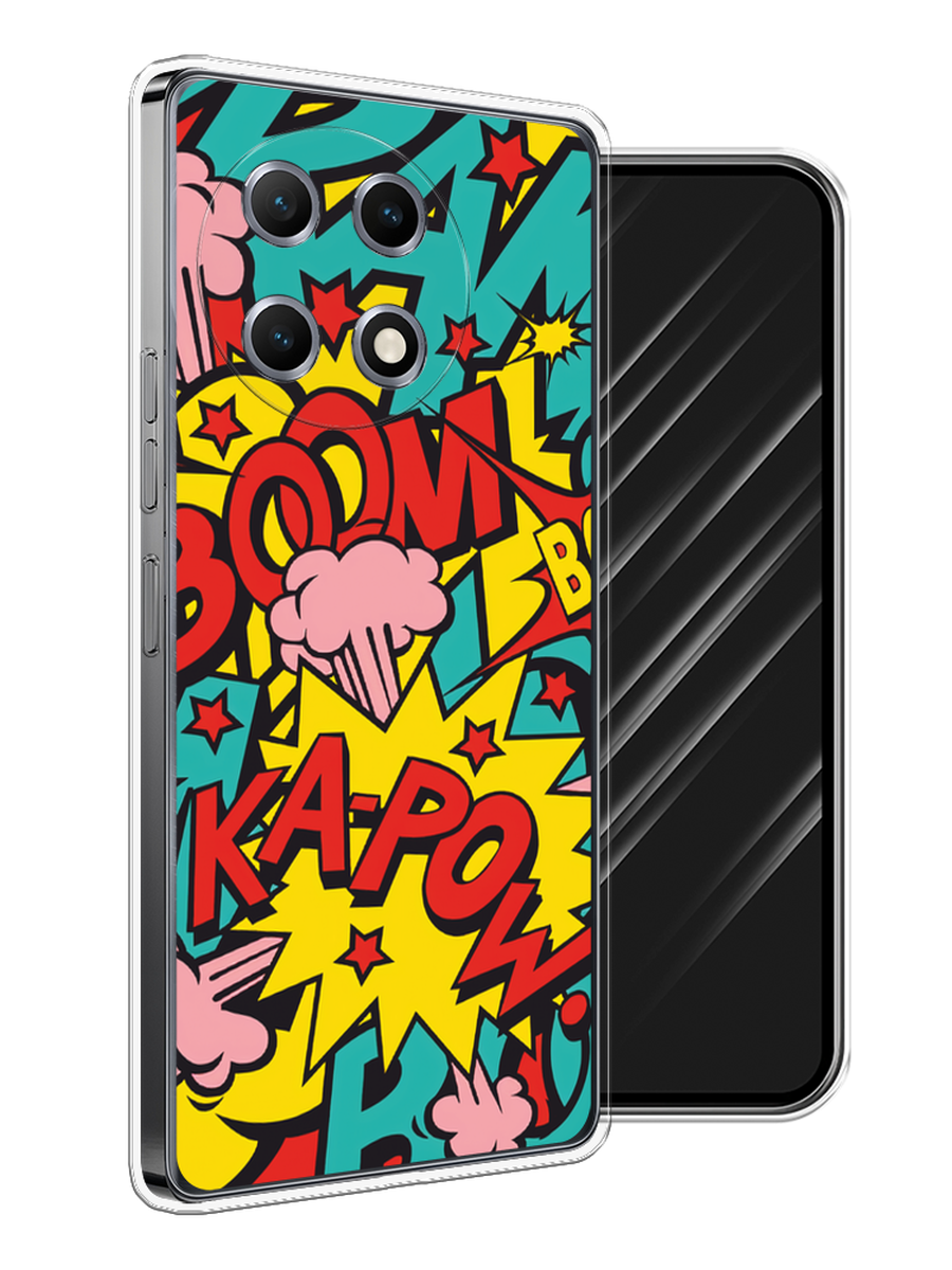 

Чехол Awog на Tecno Camon 30S "Постер pop art", Бирюзовый;желтый;красный, 309650-1