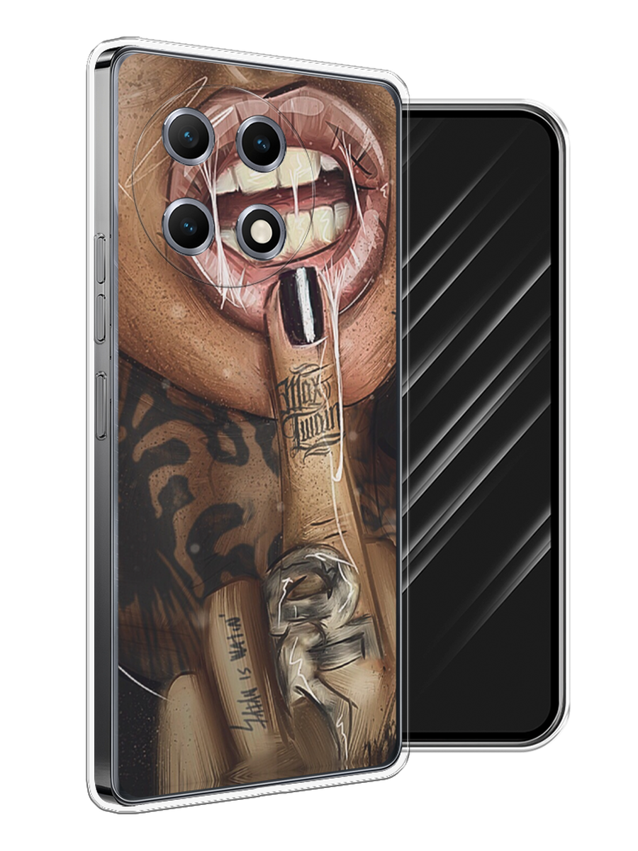 

Чехол Awog на Tecno Camon 30S "Девушка с татуировками", Бежевый;розовый;черный, 309650-1