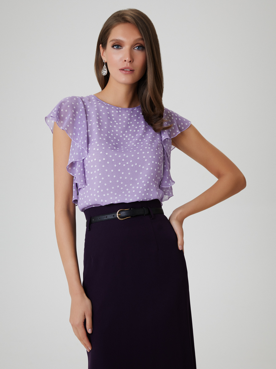 Блуза женская Арт-Деко L-1216 фиолетовая 42 RU