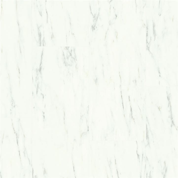 

Плитка Quick-Step Ambient Glue Plus 40136 Мрамор Каррарский Белый 1305x327x2.5 3.84 м2, Ambient