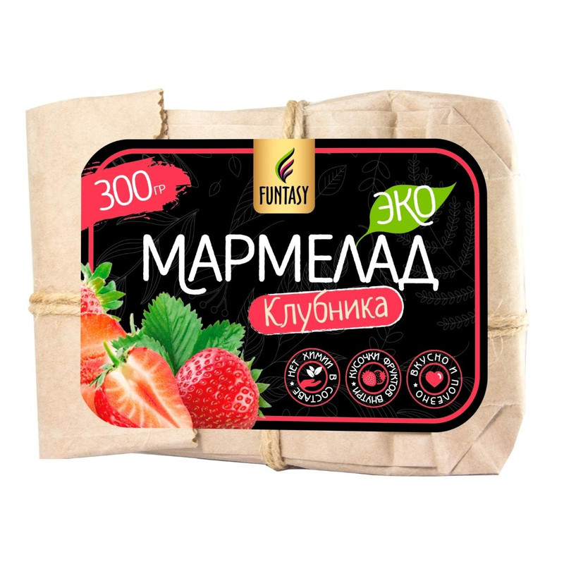 

Эко мармелад Funtasy Клубника, 300 гр