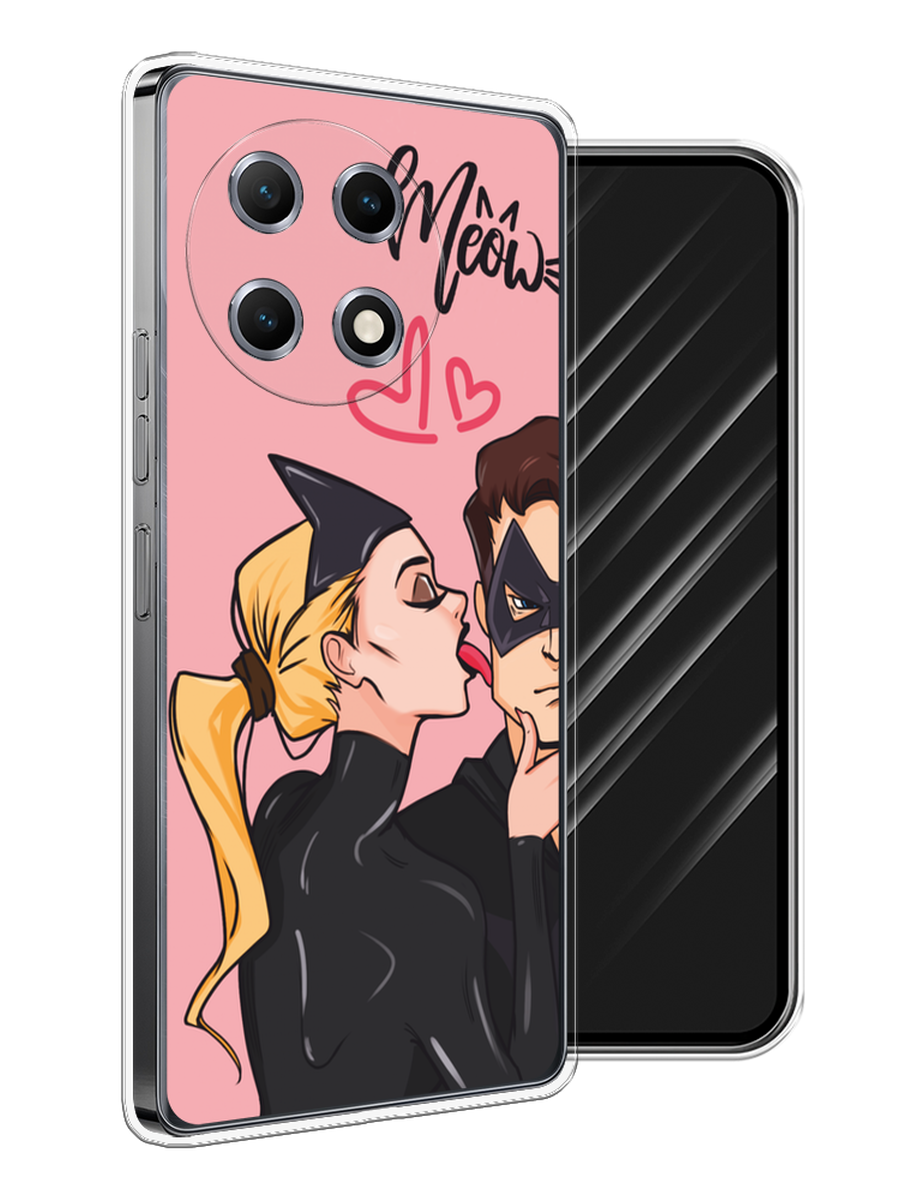 

Чехол Awog на Tecno Camon 30S "Kiss of Cat Woman", Розовый;черный;бежевый, 309650-1