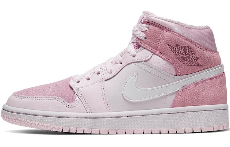 

Кеды унисекс Jordan Air Jordan 1 mid digital pink розовые 37.5 EU, Розовый, Air Jordan 1 mid digital pink