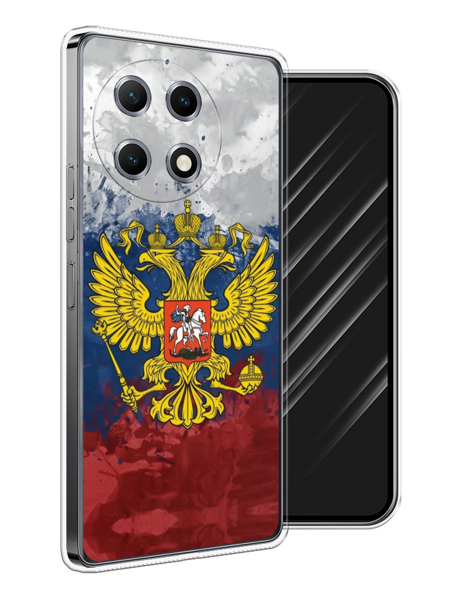 

Чехол Awog на Tecno Camon 30S "РФ", Белый;синий;красный, 309650-1