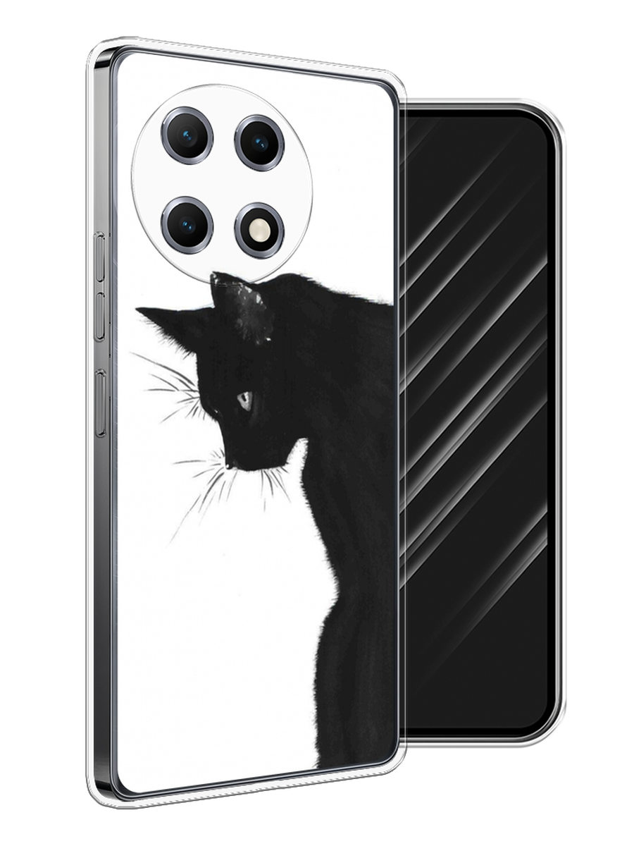 

Чехол Awog на Tecno Camon 30S "Black cat", Черный;белый, 309650-1