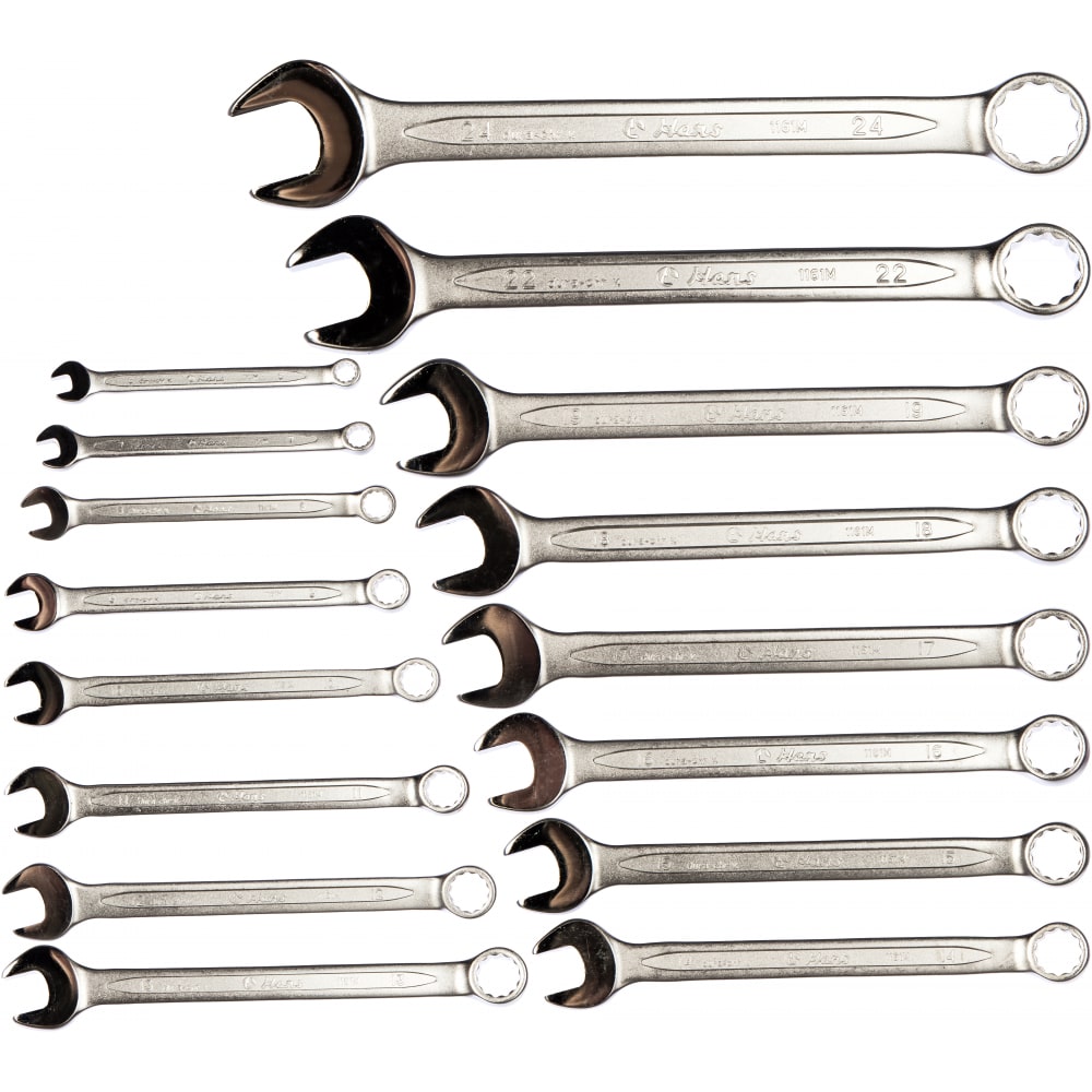 

Hans Комплект ключей комбиниров. 45444 мм 16 пр. 16616MI