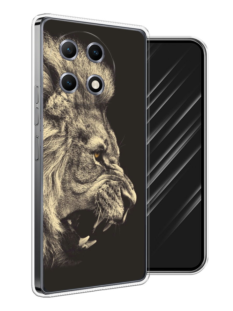 

Чехол Awog на Tecno Camon 30S "Львиный рык 2", Бежевый;черный, 309650-1