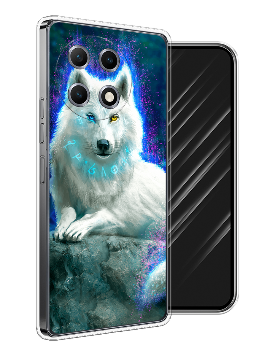 

Чехол Awog на Tecno Camon 30S "Белоснежный волк", Белый;зеленый;фиолетовый, 309650-1