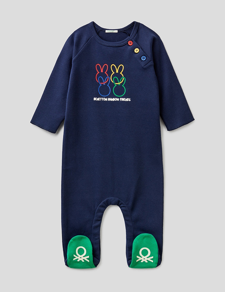 фото Комбинезон детский united colors of benetton 21a_3aoumt163_252 синий р.62