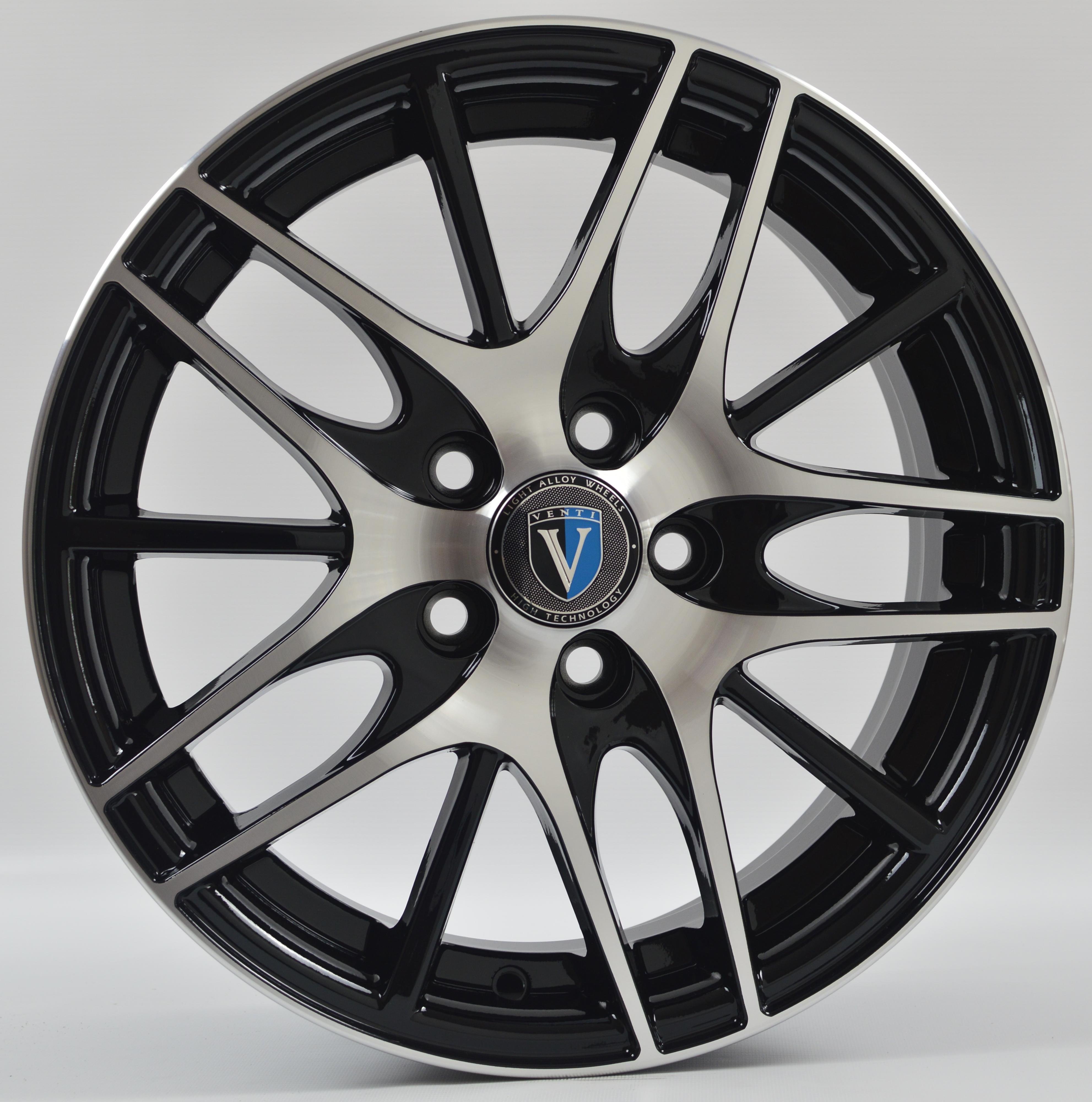 

Колесный диск литой VENTI 1506 6,0x15 5*100 ET40 d57,1 ЧерныйV1506-615-, Черный