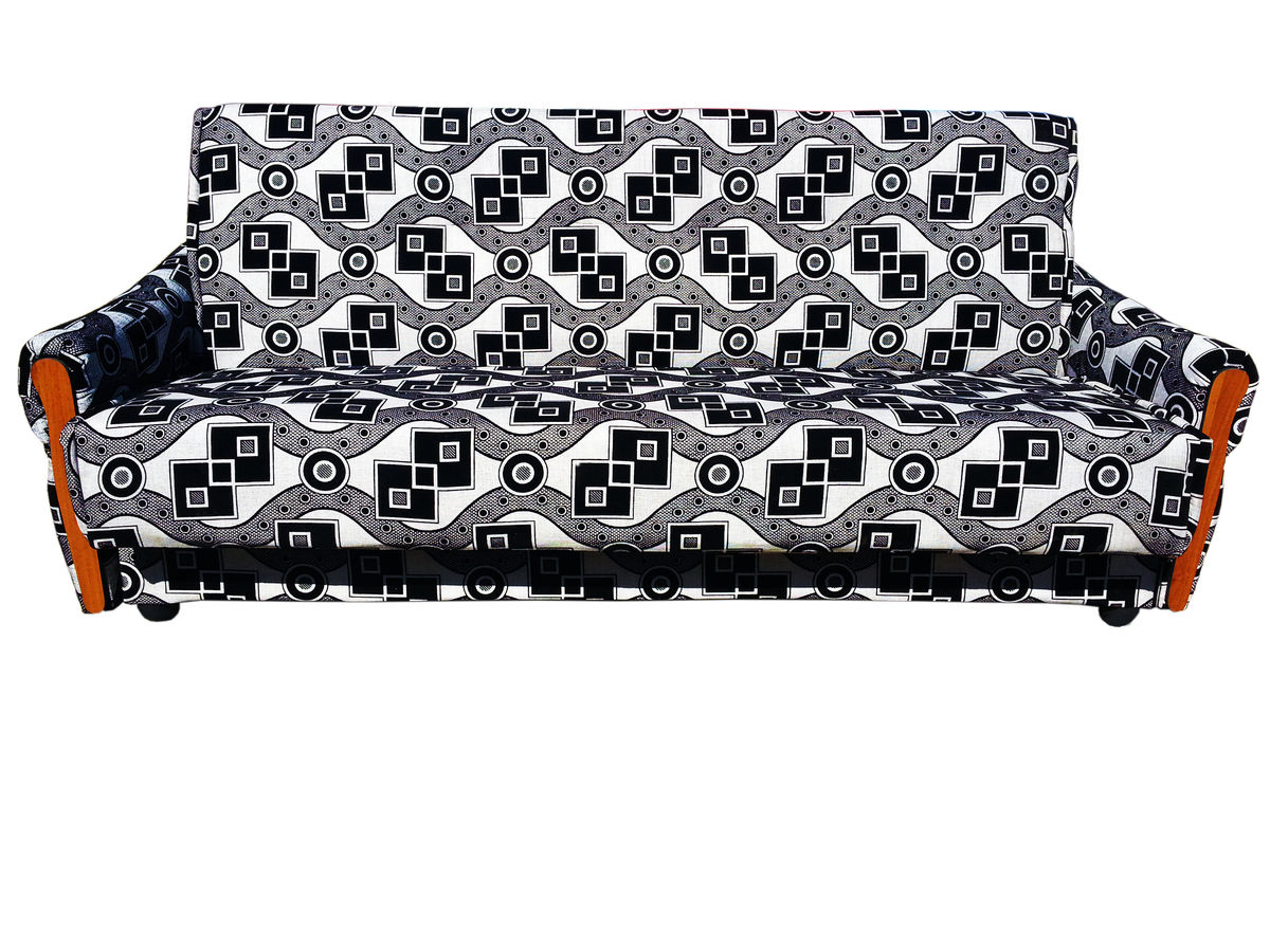 фото Диван-кровать элегантный стиль европа 3, белый/черный/серый