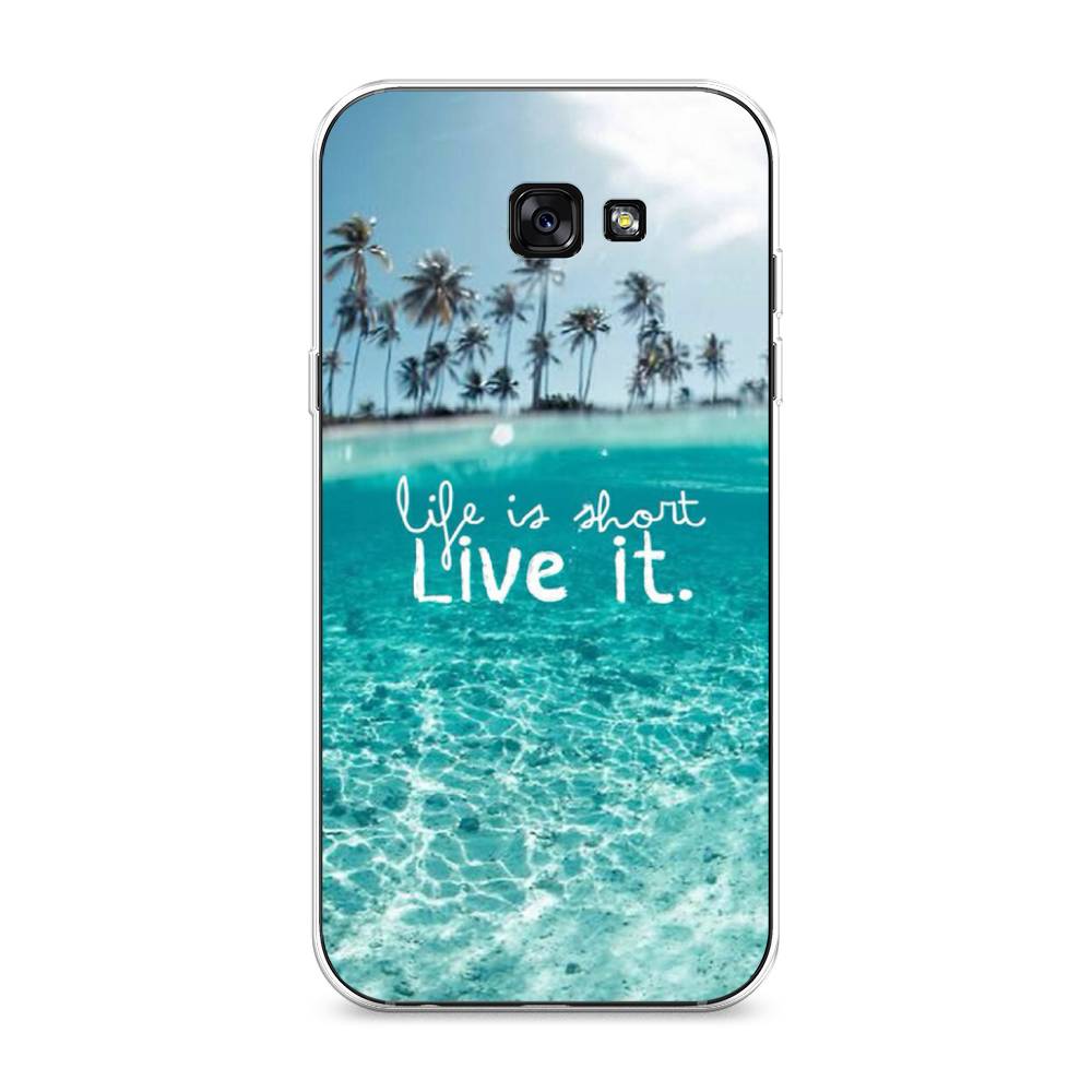 

Чехол Awog на Samsung Galaxy A7 2017 / Самсунг A7 2017 "Live it", Розовый, 20950-7