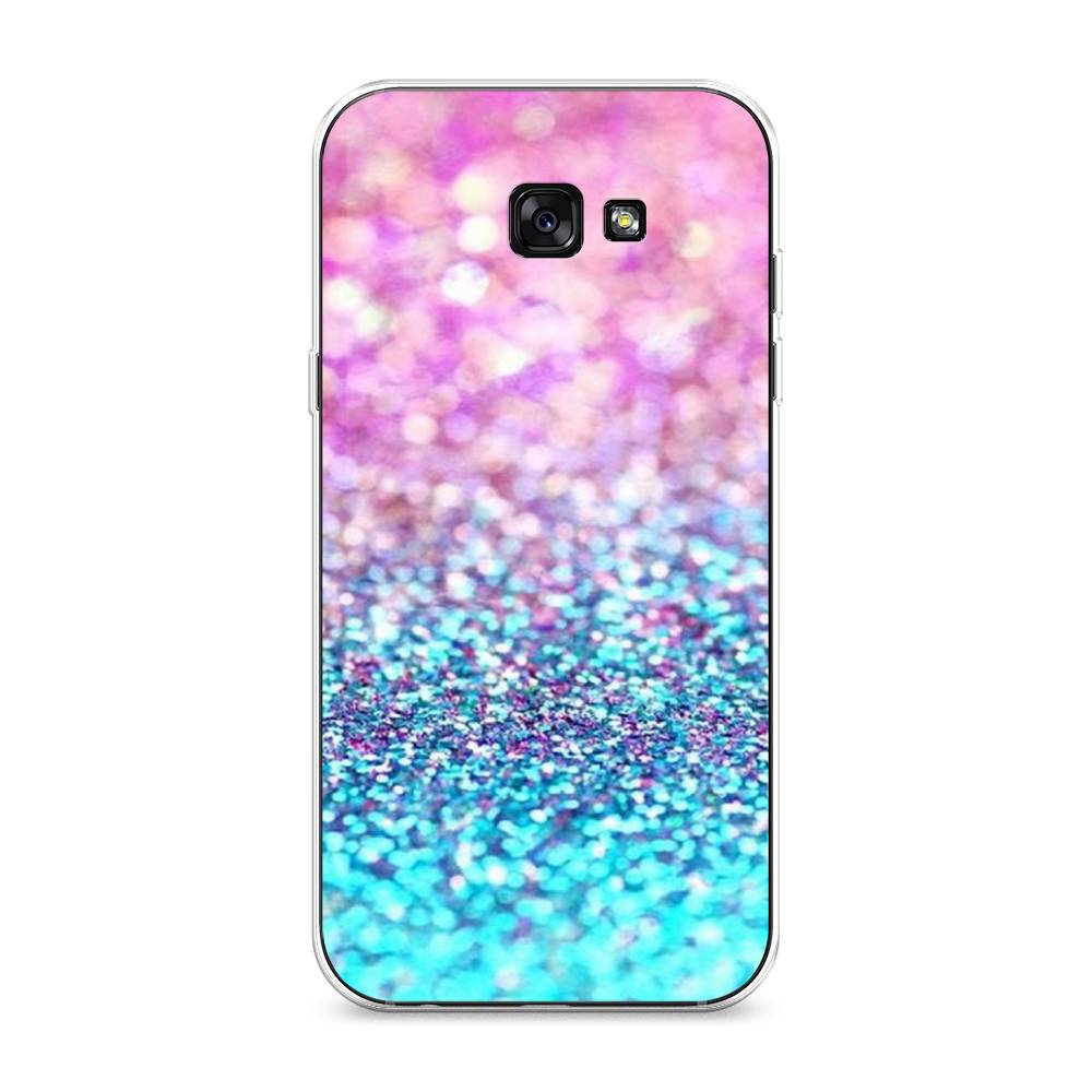 

Чехол Awog "Розово-голубые глиттеры рисунок" для Samsung Galaxy A7 2017