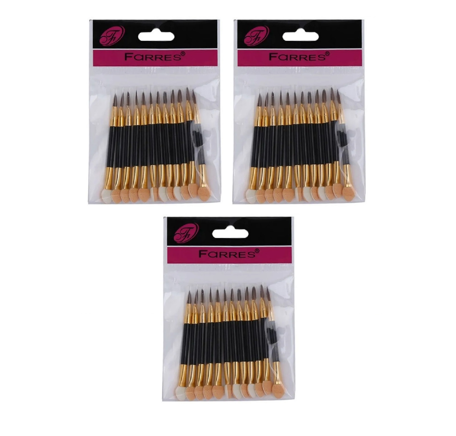 

Аппликатор для теней Farres cosmetic AP-3 30 шт, Черный, АР-3