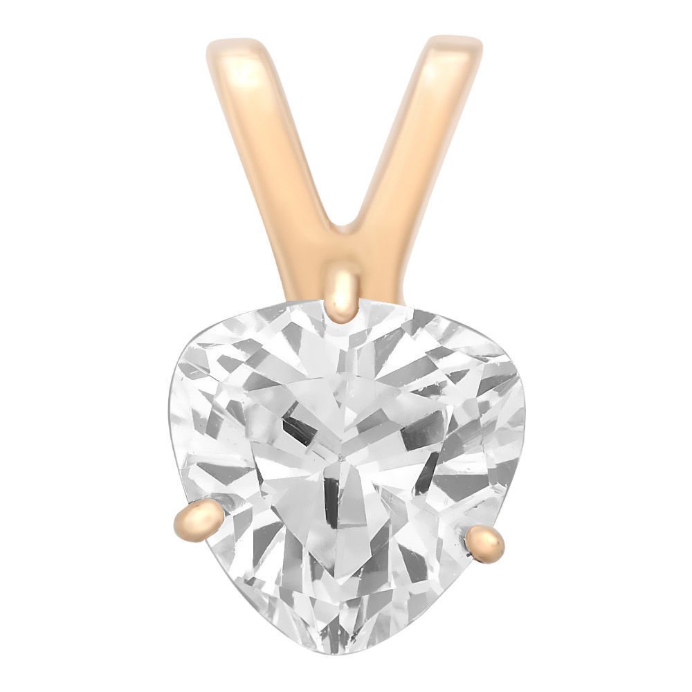 

Кулон из красного золота 585Gold 303002090, фианит, 303002090