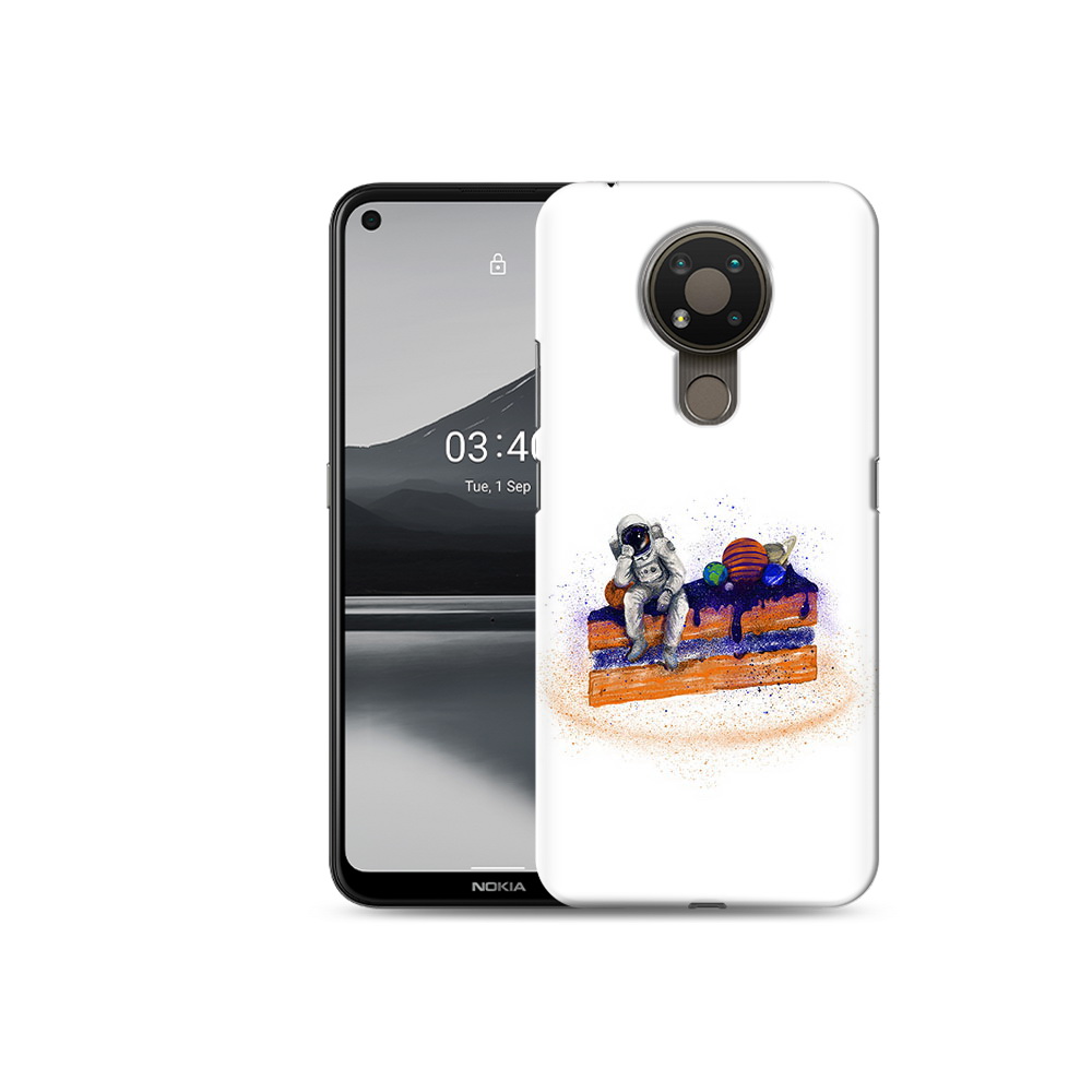 

Чехол MyPads Tocco для Nokia 3.4 торт с планетами, Прозрачный, Tocco