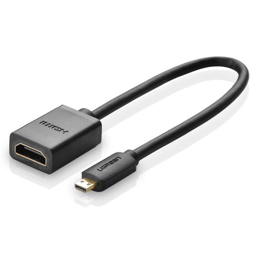 

Адаптер uGreen HDMI - Micro HDMI, 0.22м черный (20134_), Кабель-адаптер UGREEN 20134 Micro HDMI Male to HDMI Female Adapter Cable. Длина 22 см. Цвет: черный