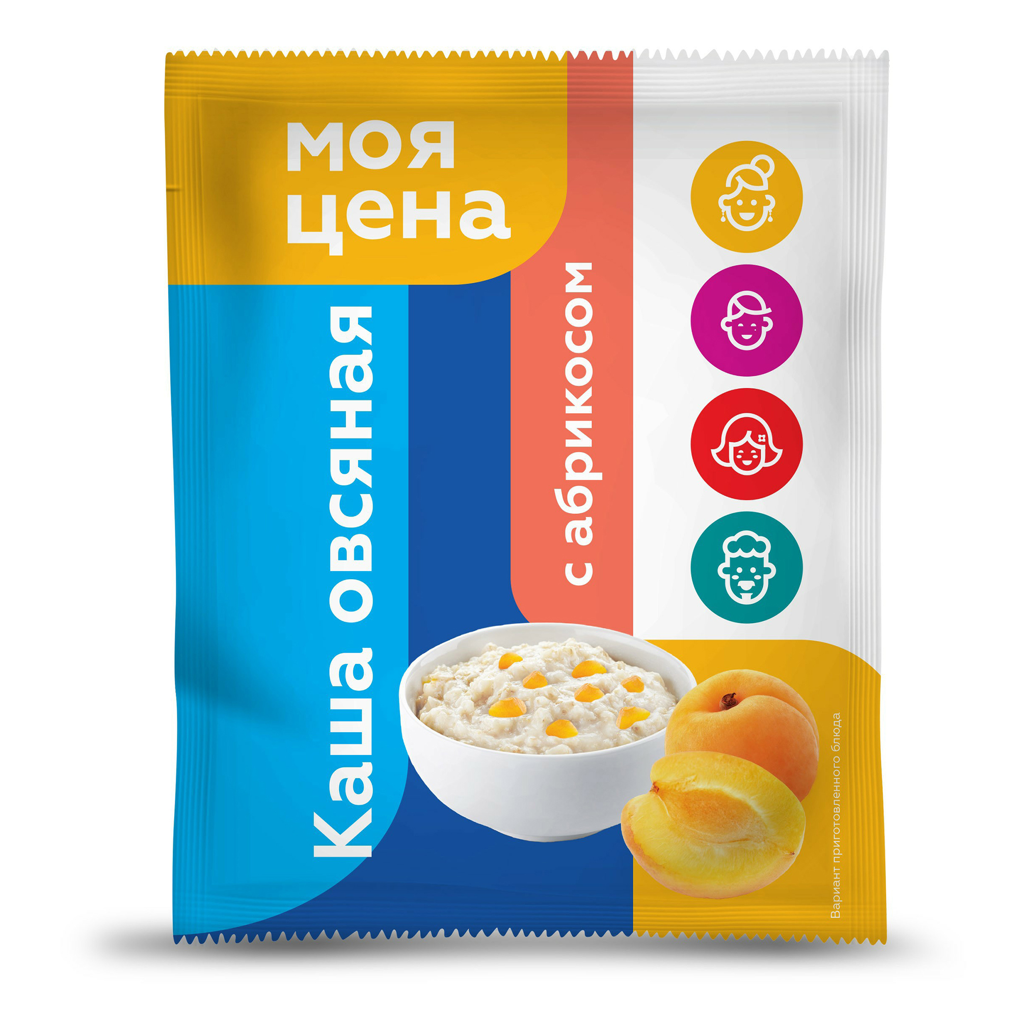 Каша Моя цена Овсяная с абрикосом 35 г 6₽