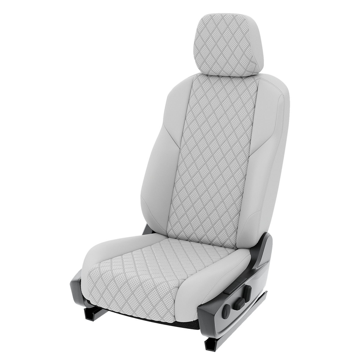 

Чехлы на сиденья Click Auto для Nissan X trail T-32 3 CA1319CF2S506 Экокожа ромб Белый, CA1319