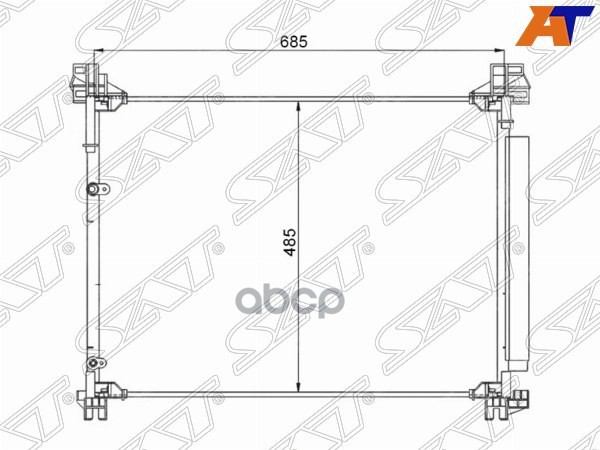 

SAT Радиатор кондиционера TOYOTA HIGHLANDER 13-