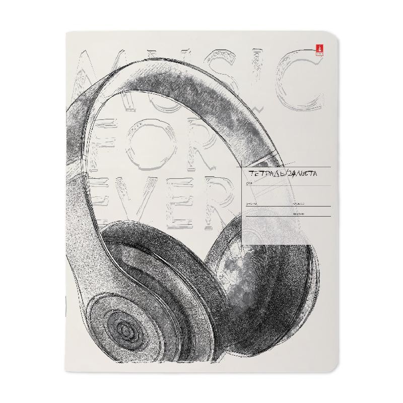 

Тетрадь школьная Альт 7-24-478/1 Music. black&white клетка 24 листа A5 1 шт, Music. black&white