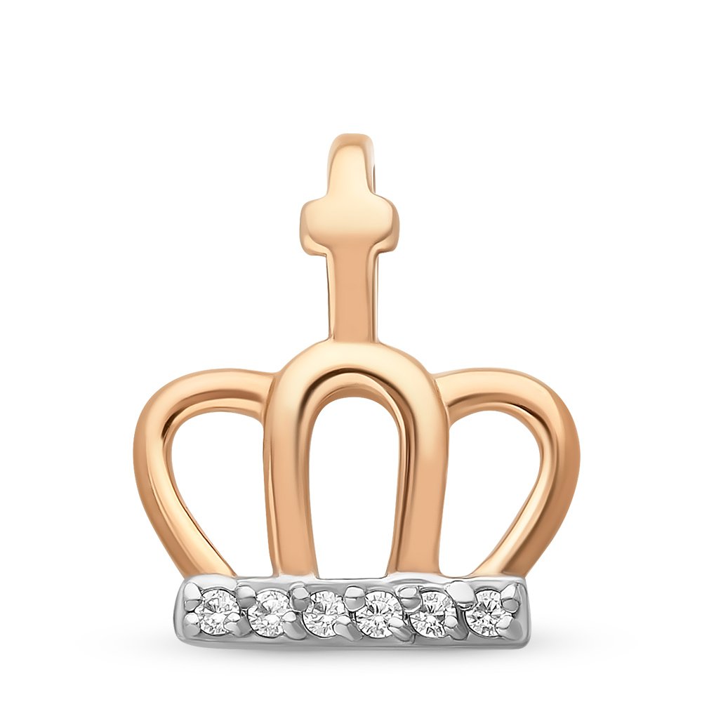 

Подвеска из красного золота с фианитом 585Gold 303002755, 303002755